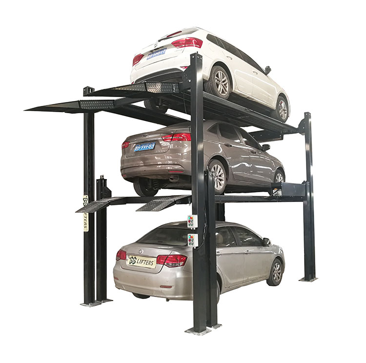 4 POST TRIPLE STACKER LIFT_Car liftCar parking liftHydraulic car lift