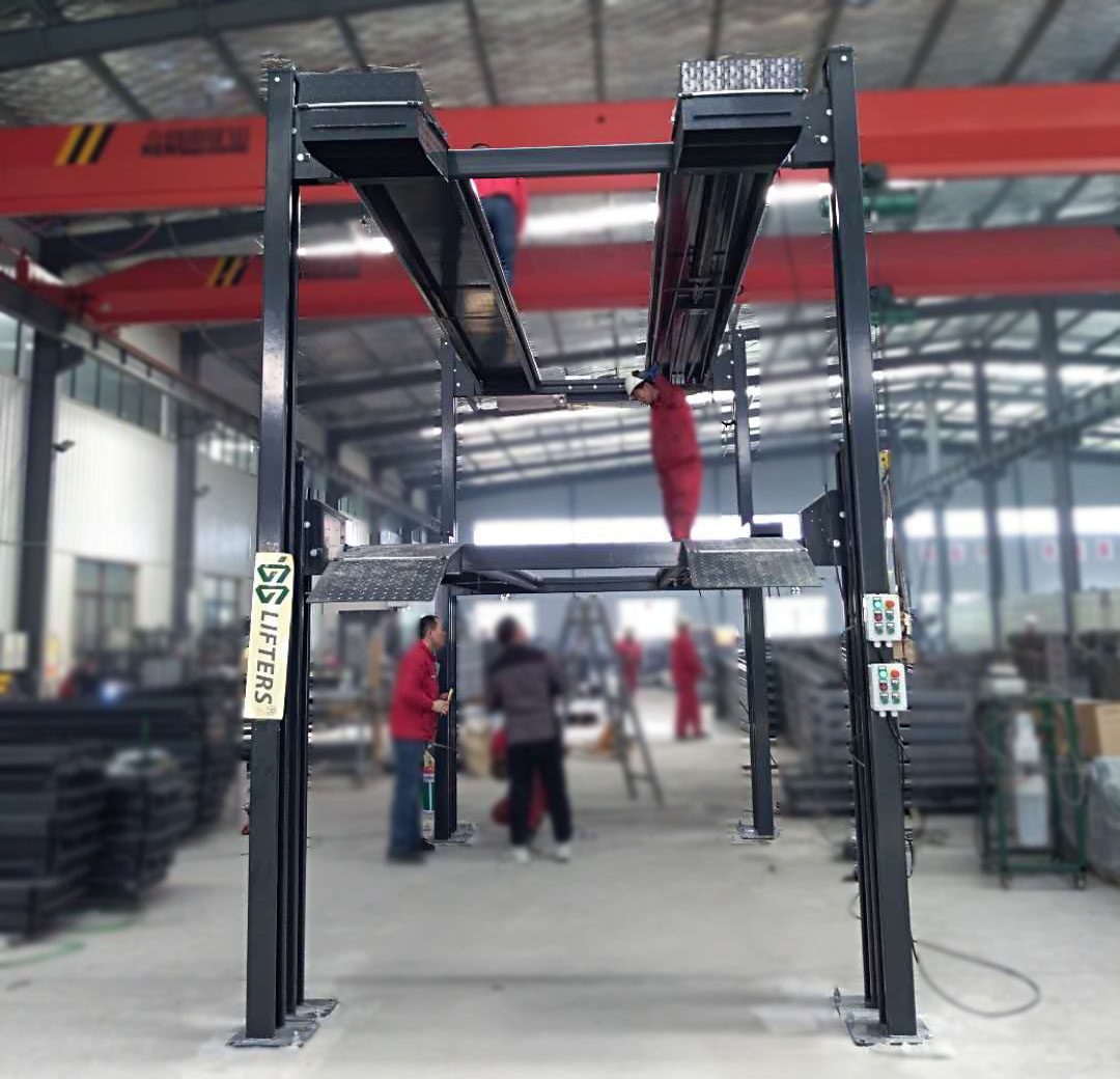 4 POST TRIPLE STACKER LIFT_Car lift|Car parking lift|Hydraulic car lift