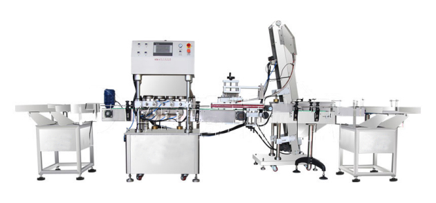 Fully automatic four-head vacuum capping machine