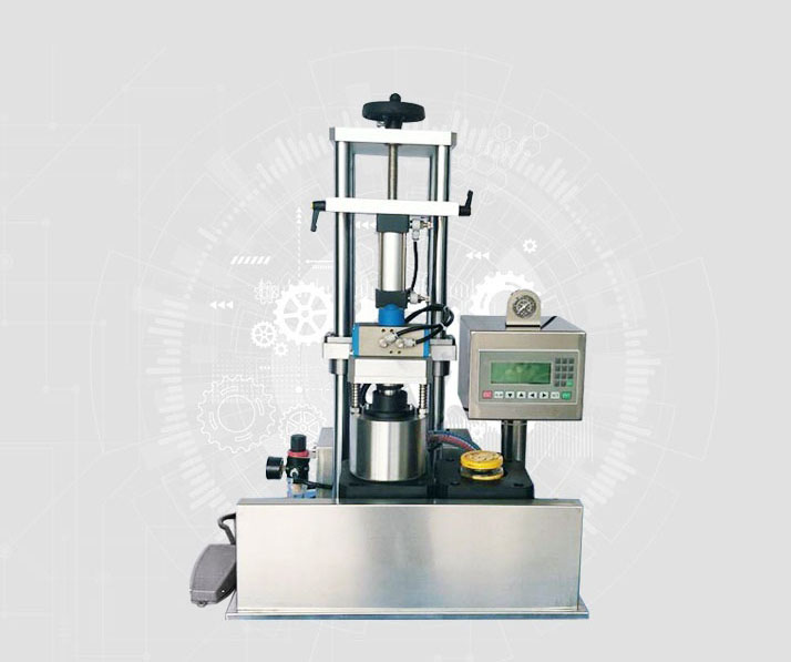 Semi-automatic double station vacuum capping machine